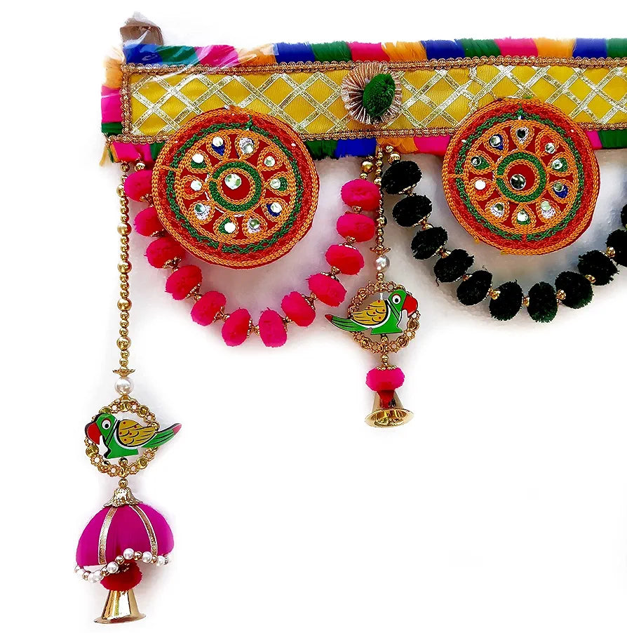 CraftVatika Toran Hanging Bandarwal 94 Cm Multicolour