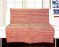 Saral Home Easy Living Polyester & Polyester Blend Striped Soft Decorative Viscose Chenille Throw Sofa Covers Red & Red