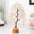 Hindcraft Rose Quartz Crystal Tree Golden Wire 10-12 inch