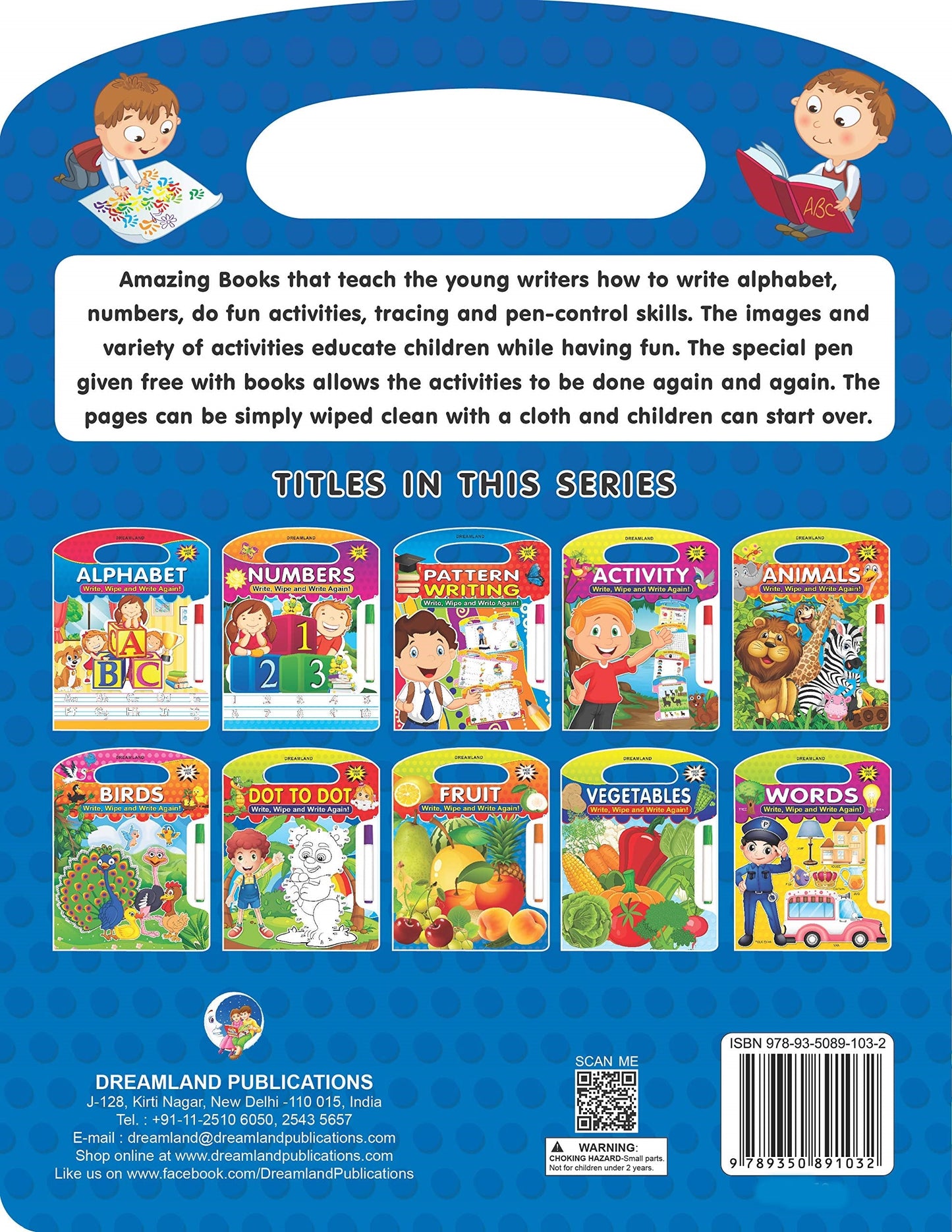 Dreamland Write and Wipe Book - Dot to Dot