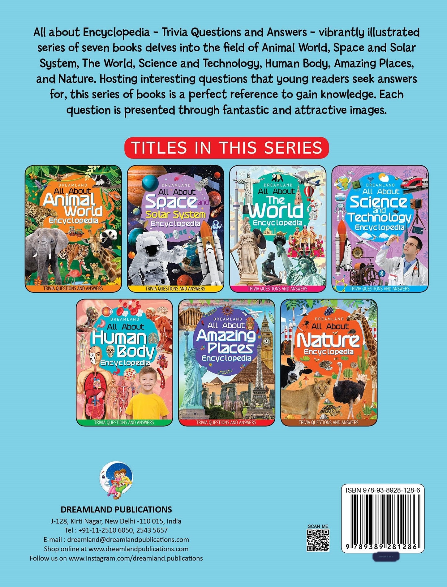 Dreamland Amazing Places Encyclopedia for Children Age 5 - 15 Years- All About Trivia Questions and Answers