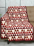 Saral Home Easy Living Chenille 1 Seater Sofa Cover Throw Colour Maroon
