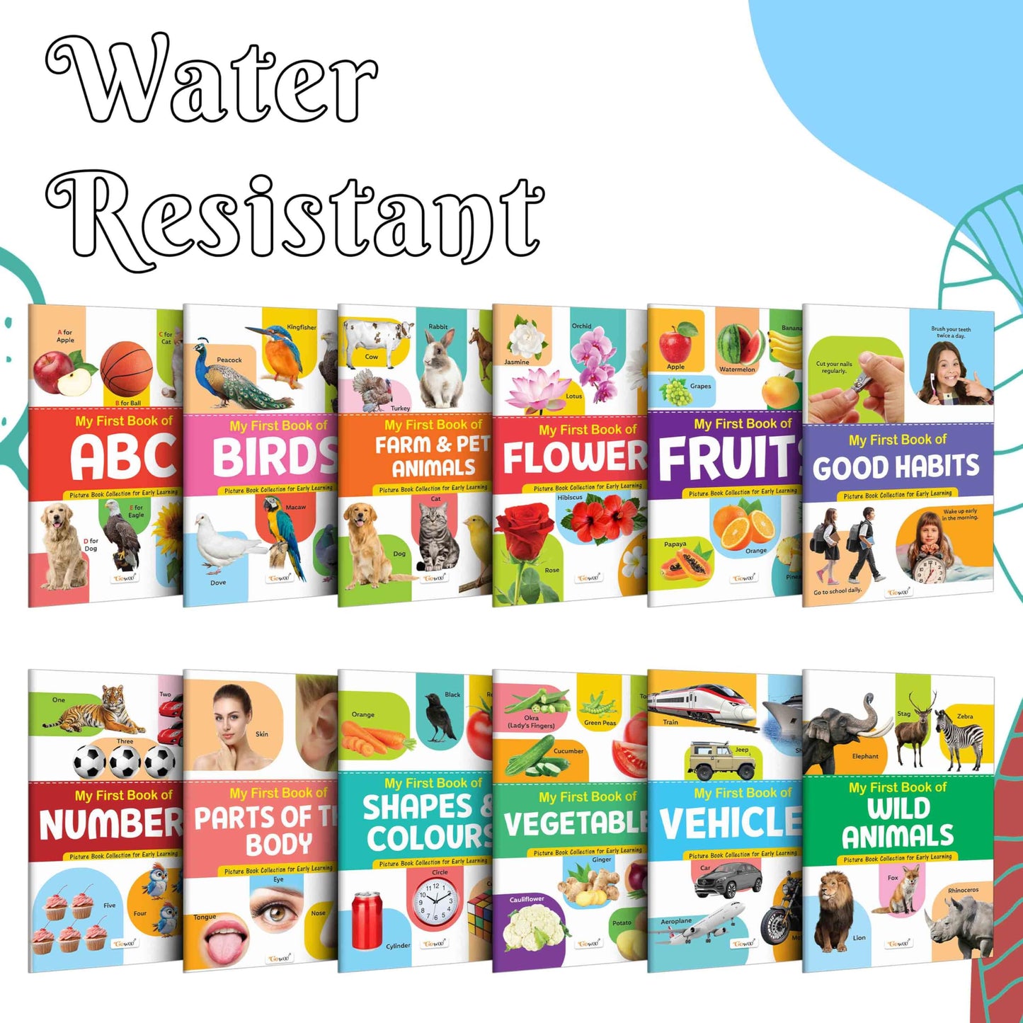 My First Picture Book Collection For Early Learning : Books For Children, Learning Picture Library For Kids, Toddler Book, Early Learning Book With 12 Topics