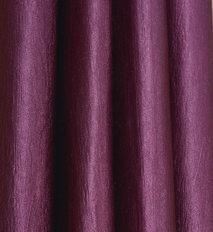 Purav Light Plain Door Curtains 8 Feet Long 2 Piece Room Darkening