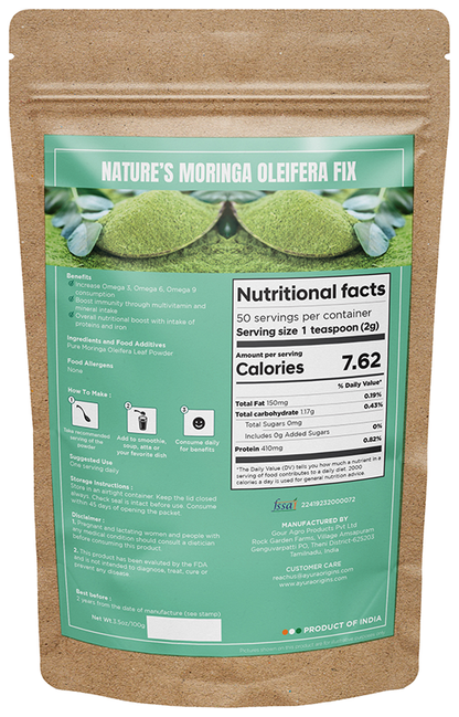 Ayura Origins Nature's Moringa Oleifera Fix Powder