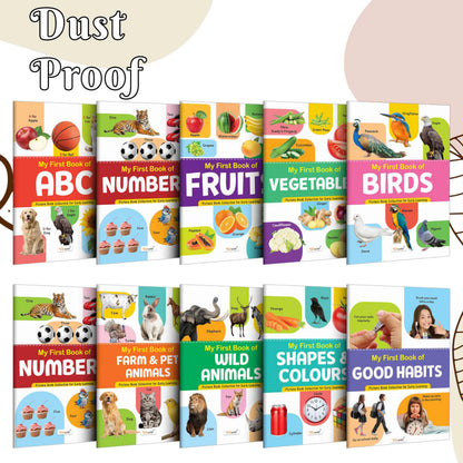 My First Picture Book Collection For Early Learning : Books For Children, Learning Picture Library For Kids, Toddler Book, Early Learning Book With 10 Topics