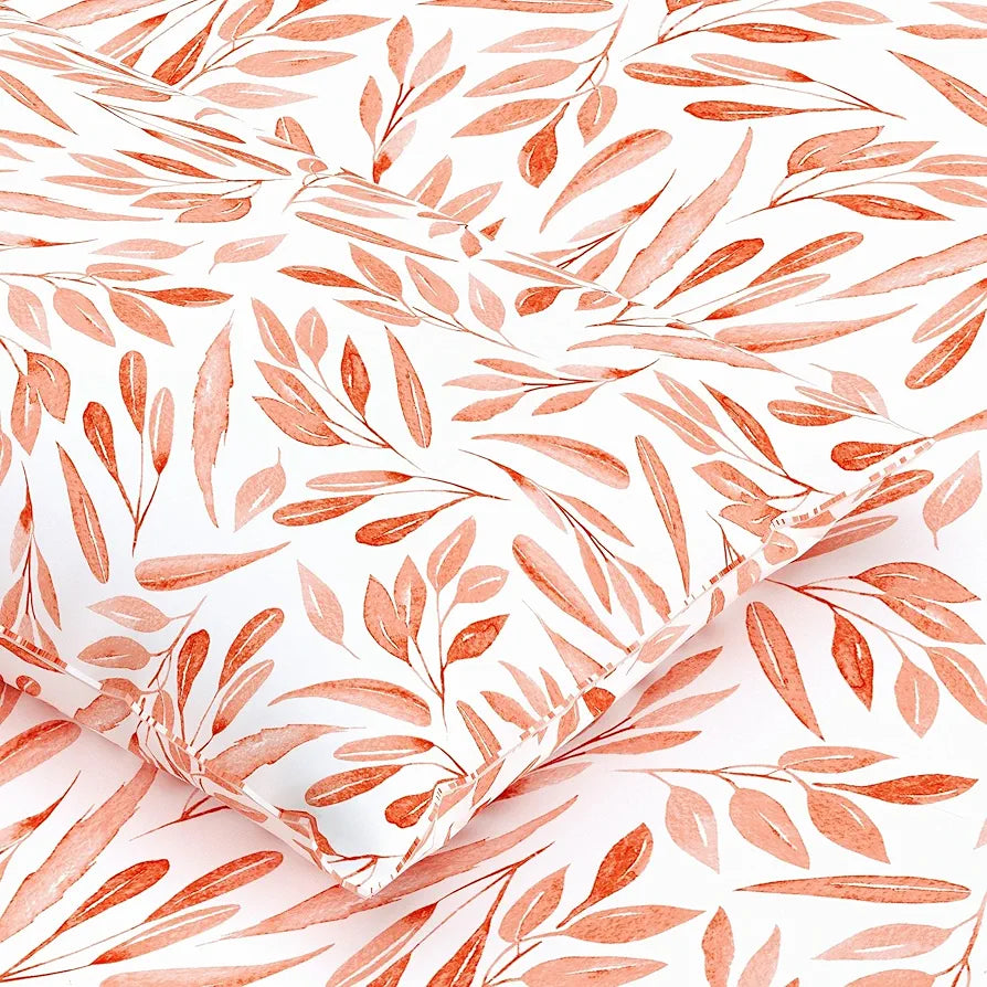 Dreamscape Cotton King Fitted Bedsheet with 2 Pillow Covers Salmon Rose