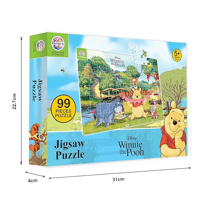 Ratna's 99 Pieces Disney & Marvel Series Jigsaw Puzzle for Kids | Puzzle | Winnie the Pooh