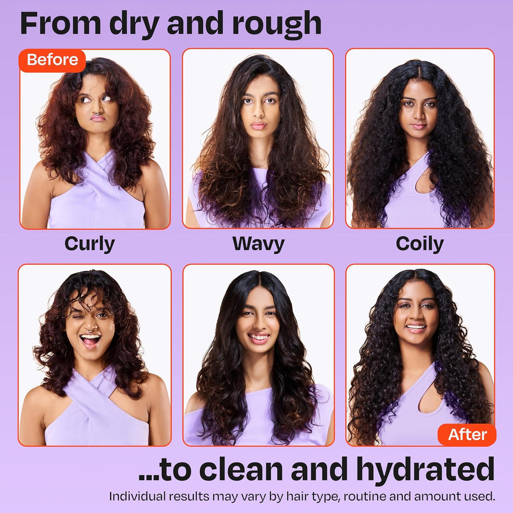 MANETAIN Moisturising Shampoo 50ml for Curly, Dry & Frizzy Hair | Sulphate & Paraben Free | Hydrates & Strengthens with Baobab Protein, Seaweed & Marshmallow Extract | CG-Friendly, Gentle Cleanser for Soft, Defined Curls