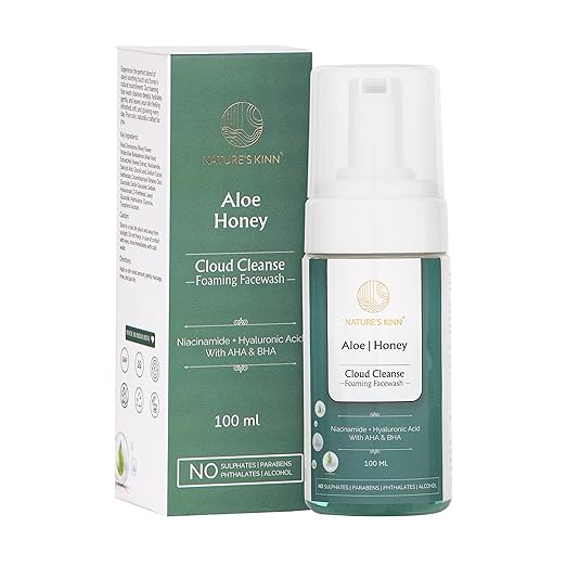 Nature’s Kinn Aloe Honey Cloud Cleanse Foaming Facewash - 100 ml