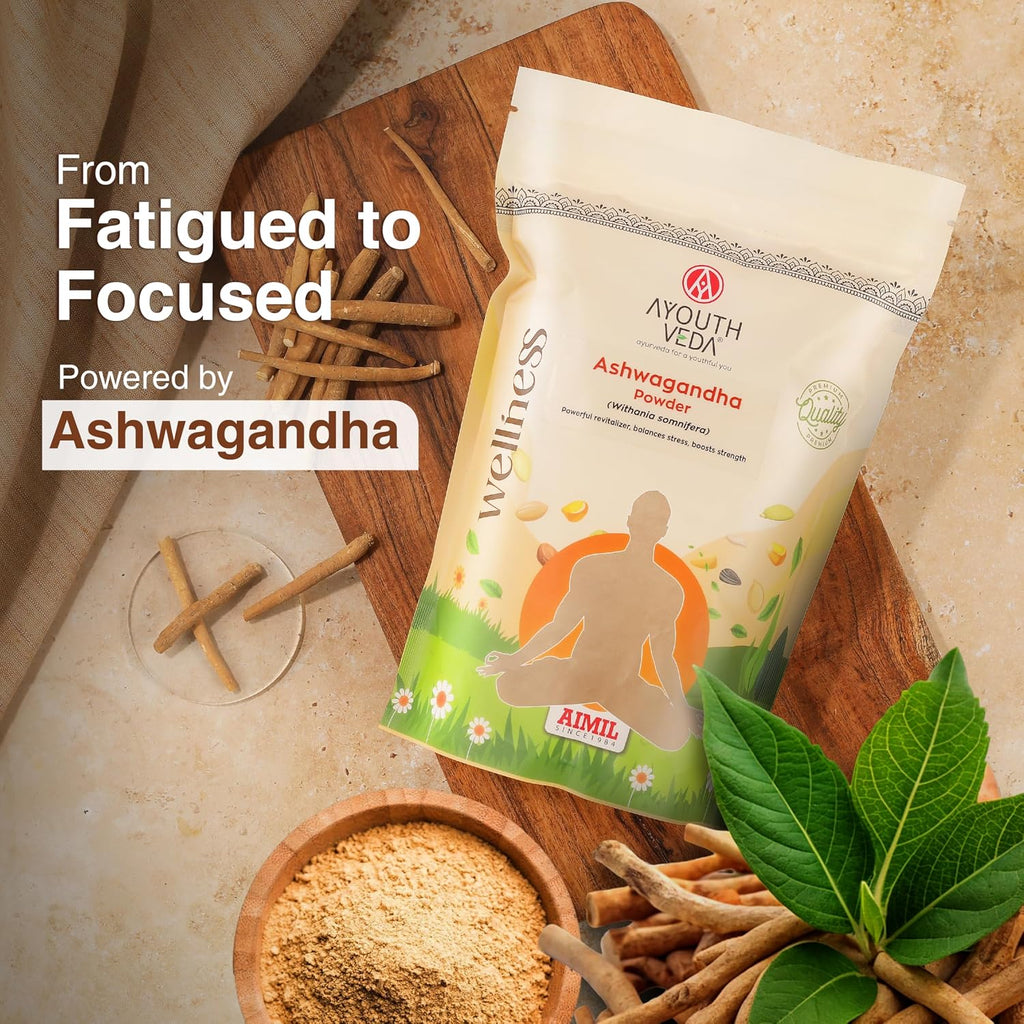 Ayouthveda Ashwagandha Powder Pure | May Support Muscle Recovery & Boost Energy Level | 200gm (Pack 1)