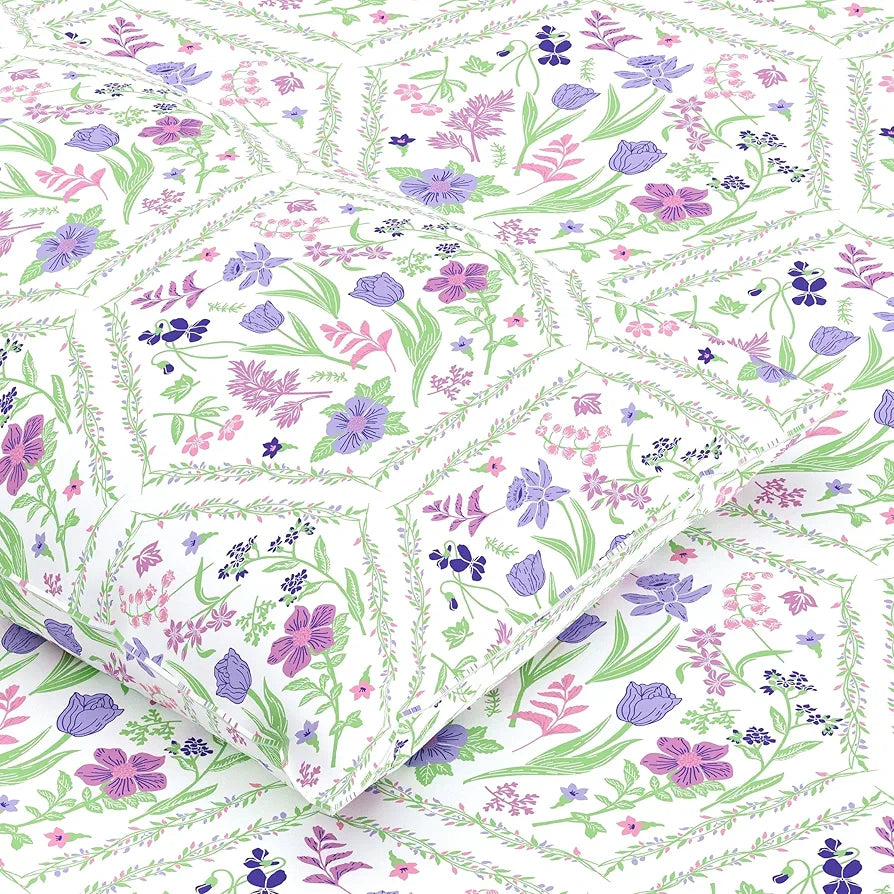 Dreamscape Cotton King Bedsheet with 2 Pillow Covers Orchid Bloom