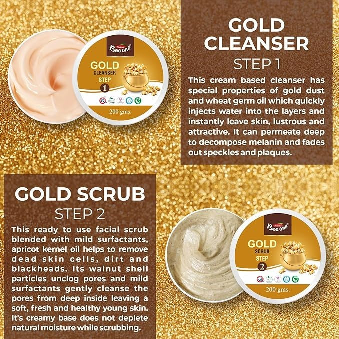Beeone Gold Facial Kit - 1100 gms