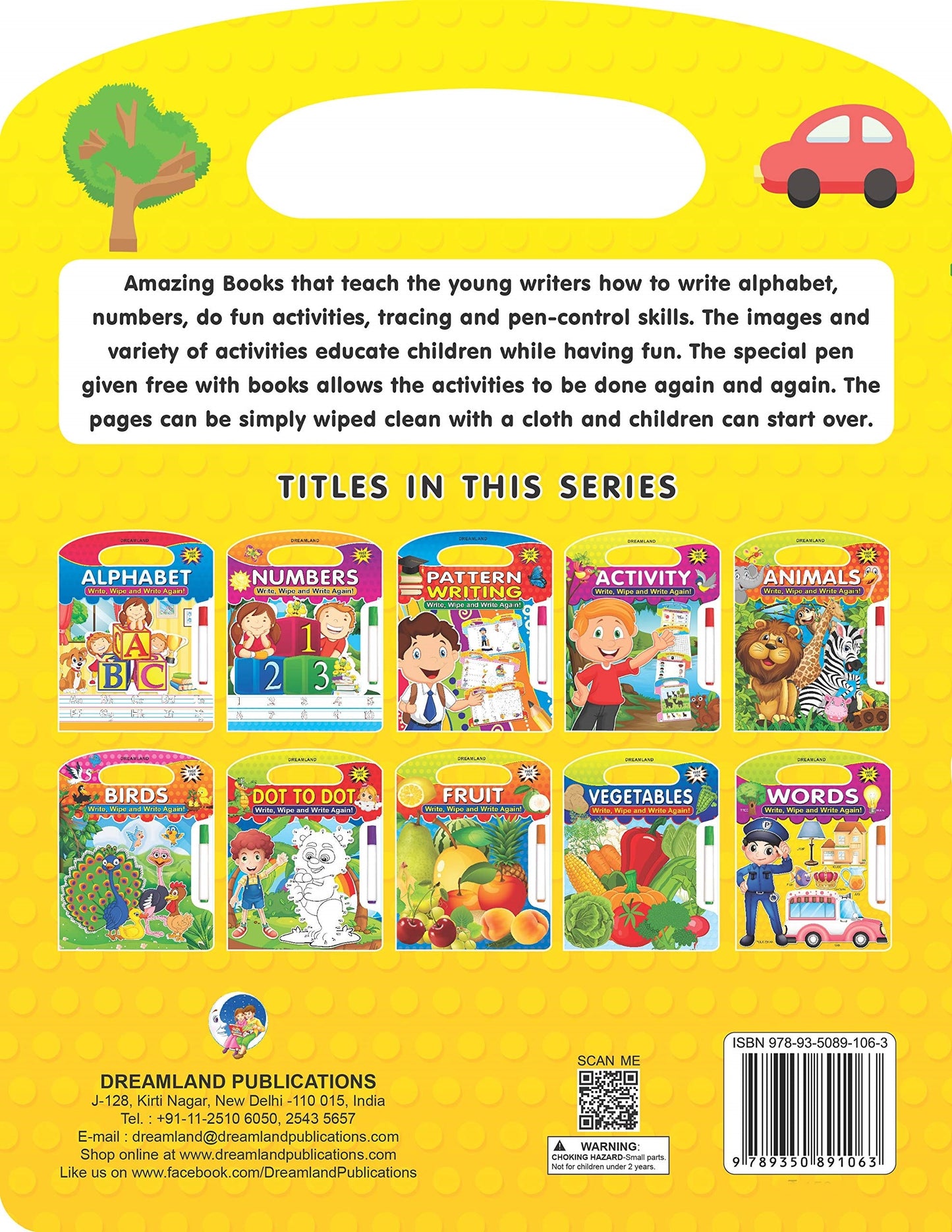 Dreamland Write and Wipe Book - Words