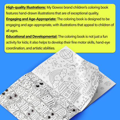 Doodle Colouring For Kids - Blue Edition : Kids Colouring Book, Colouring Book For Toddlers, Fun Learning Colouring Book, Colouring Book For Young Learners