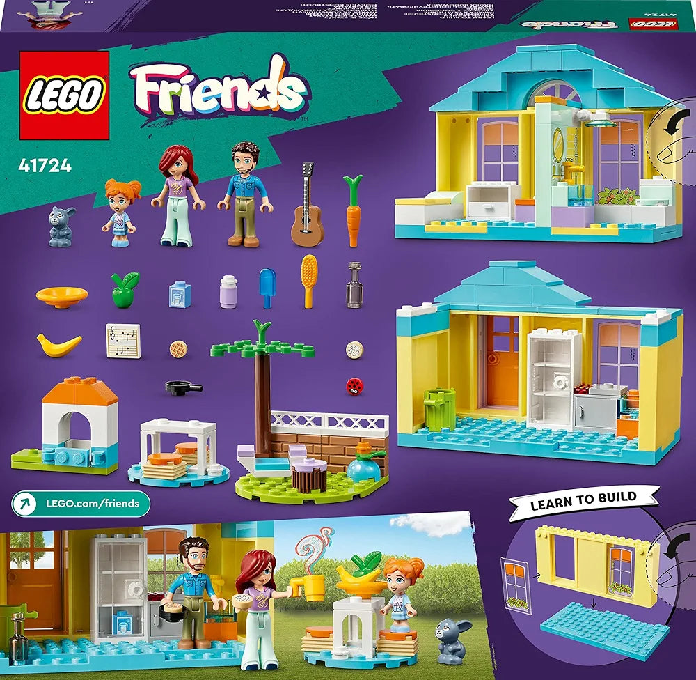 Lego Friends Paisley’s House 41724 Building Toy Set; A Gift for Kids Aged 4+; Comes with 3 Mini-Dolls
