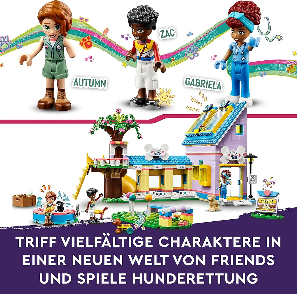 Lego Friends Dog Rescue Center 41727 Building Toy Set for Ages 7+; with 3 Mini-Dolls and 3 Dog Characters