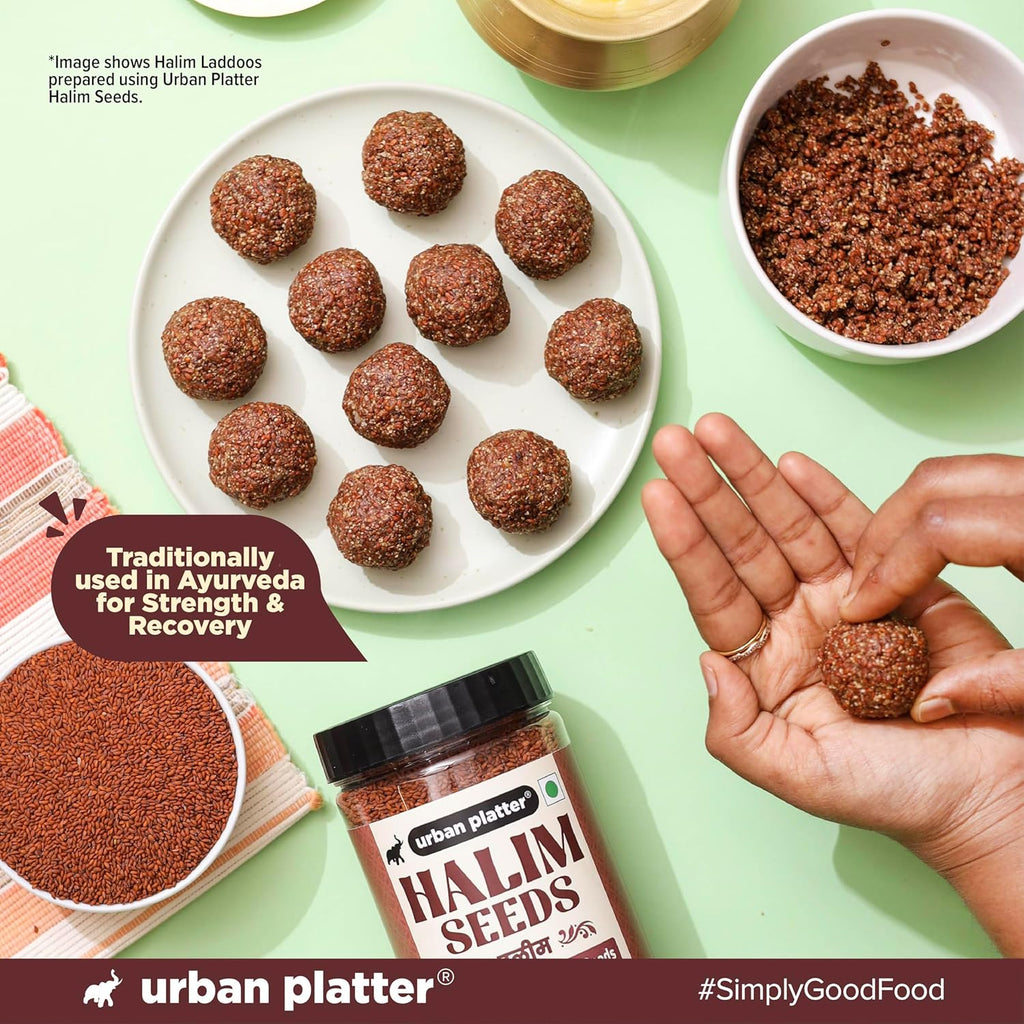 Urban Platter Halim Seeds, 400g (Garden Cress/Aliv Seeds, Protein & Fiber Rich Superfood, Nutrient Dense Seed for Laddoos, Halwa & Traditional Recipes)