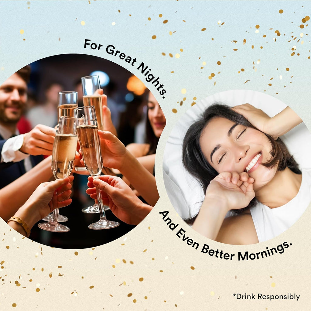 Wellbeing Nutrition Hangover Relief | One Pre-drinking Capsule (Protect) with Milk thistle, Chicory Extract, B-Vitamins & One Next Morning Hydration Drink (Restore) with Electrolytes from coconut water & Himalayan Pink Salt, Vitamin C, Magnesium (3)