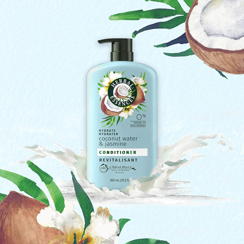 Herbal Essences Hydrate Hydrater Conditioner with Coconut Water & Jasmine - 865 ml