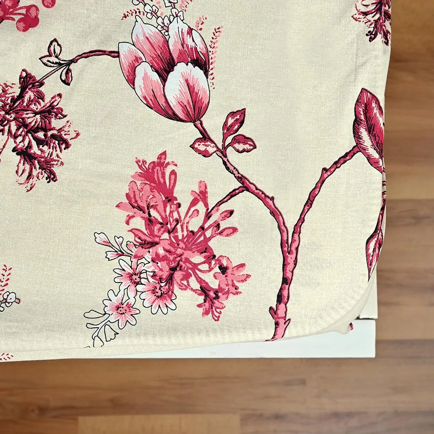 Divine Casa Floret 100% Cotton Double Fitted Bedsheet 144 TC Colour Summer Fern