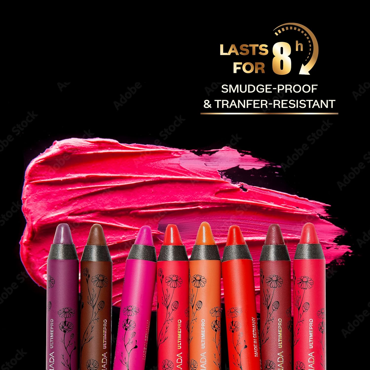 FACES CANADA Ultime Pro Matte Lip Crayon - Brunette (Brown), 2.8g | 8HR Long Stay | Smooth Creamy Matte Texture | Intense Color in 1 Stroke | Hydrates With Chamomile & Cocoa Butter