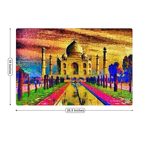 Webby Taj Mahal Painting Wooden Puzzle Fun & Challenging For Adult & 14+ Kids 1000 Pieces
