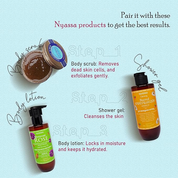 Nyassa Moroccan Rose Hand and Body Moisturizer - 200 Ml