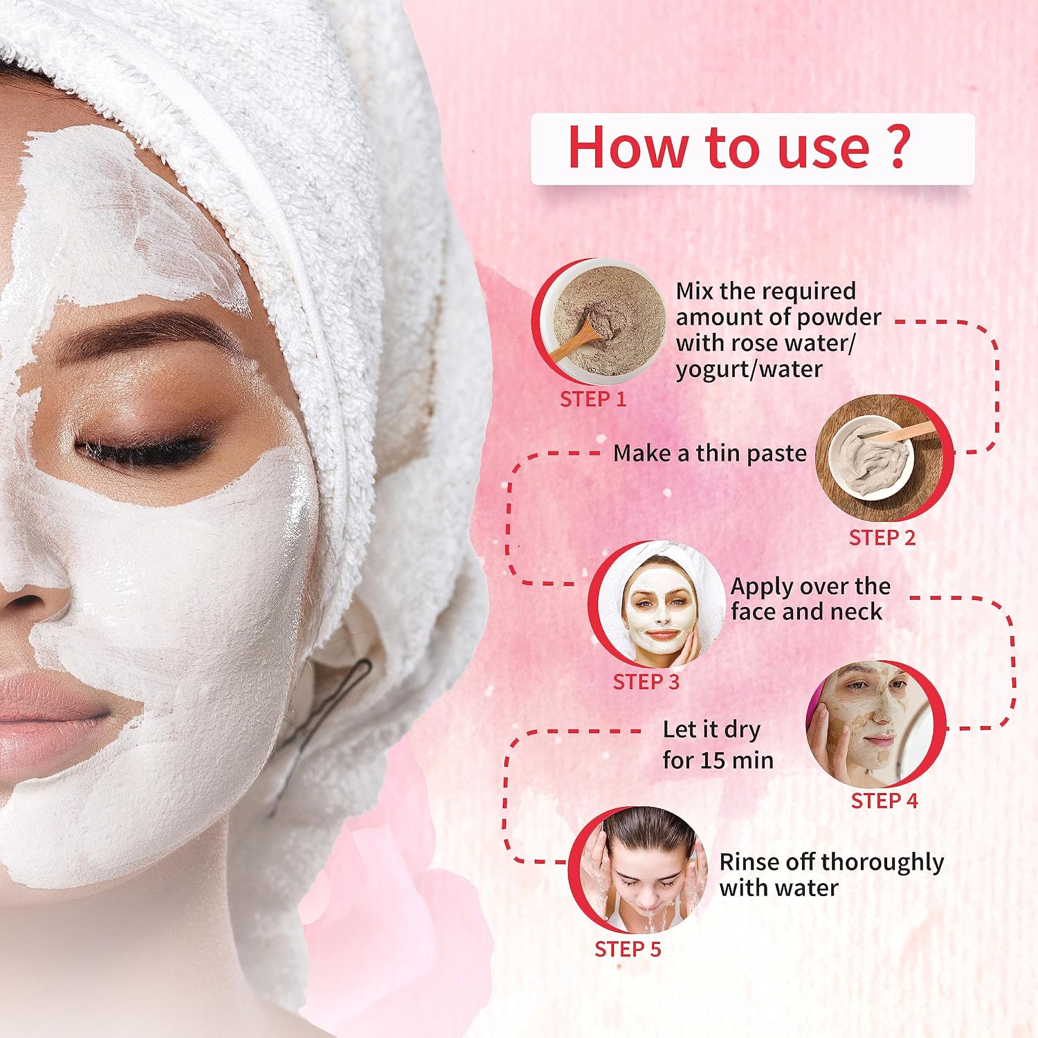 Ayouthveda Herbal Ubtan Face Pack Powder for Glowing & Rejuvenating Skin | Fights Acne, Dull Skin & Dark Spots| Makes Soft & Supple (10g x 8 Sachets) (Pack of 1)