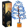 Bezavo Lapis Lazuli Crystal Feng Shui Tree Silver Wire