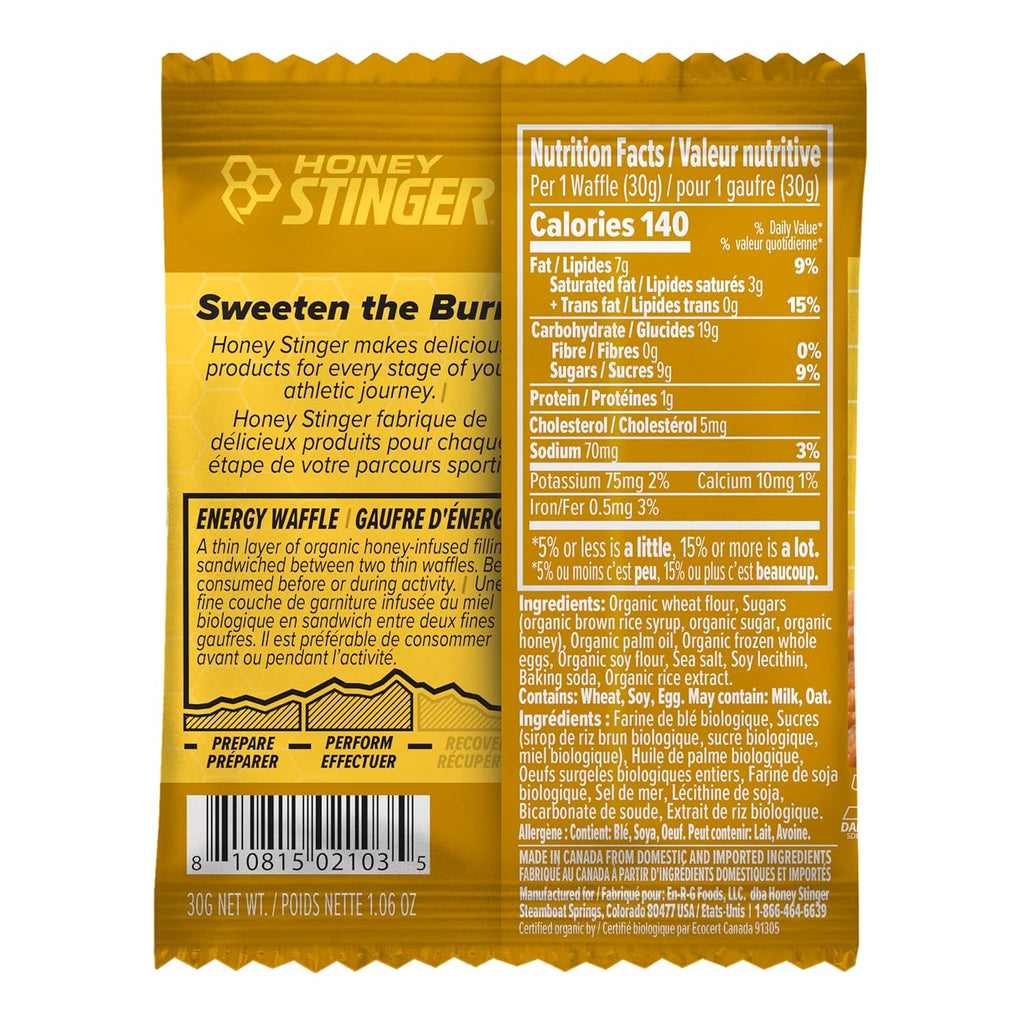 Honey Stinger Organic Mini Honey Waffles | Energy Stroopwafel for Exercise, Endurance and Performance | Sports Nutrition for Home & Gym, Pre and Post Workout | 1 Bag, 5.3 Ounce