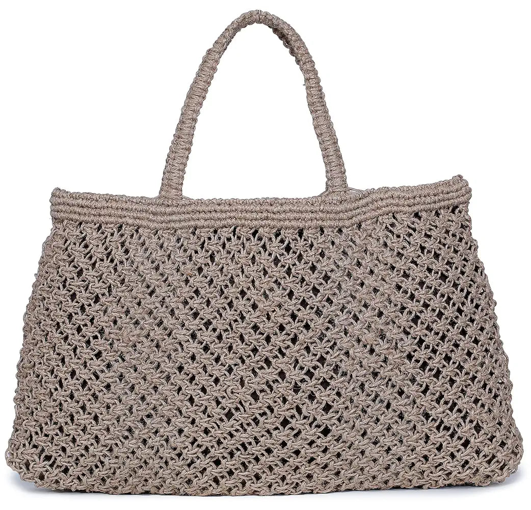 K London  Alii And Aliizey Brown Jute Macrame Shoulder Bag/handbag Regular