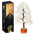 Bezavo Clear Quartz Crystal Tree Golden Wire