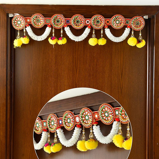 Torans for Entrance Door Red and White Type 2