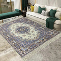 Sajavat Home Cotton & Jute Printed Rectangular Floor Rug Colour Purple