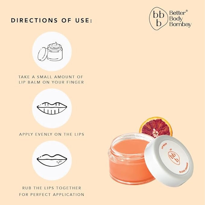 Better Body Bombay Blood Orange Lip Balm - 10 gms
