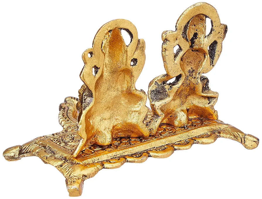 Lakshmi Laxmi Ganesh murti Idol Ganesha Diya puja Deepak Metal Oil Lamp
