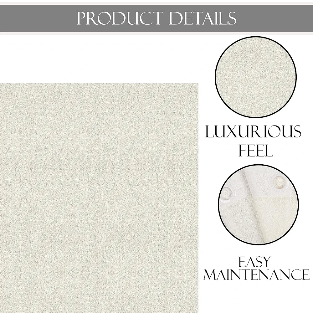 Kuber Industries Stylish Door Curtains for Living Room & Bedroom Web Net Colour Cream