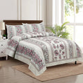 Kuber Industries Double Bedsheet with 2 Pillow Covers 160 TC Premium Cotton Spain Flower Lining Green
