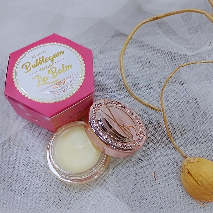 Nyassa Bubblegum Intense Lip Balm With Shea Butter & Organic Sweet Almond Oil - 6 Gms
