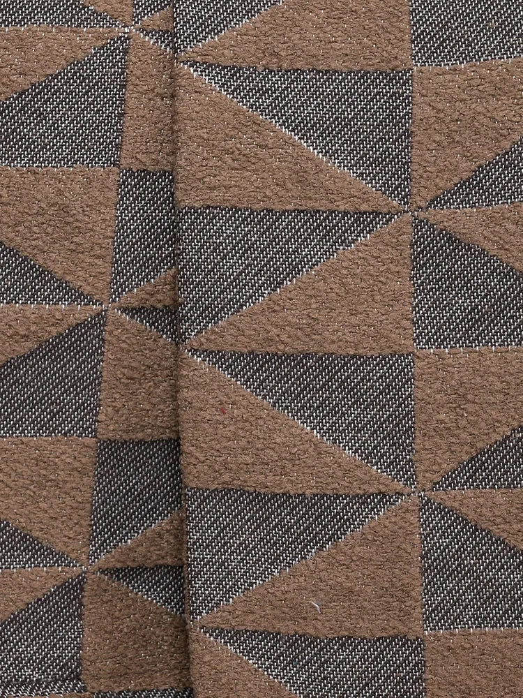 Saral Home Soft Microfiber 2 Seater Sofa Cover Throw Colour Lt.Brown