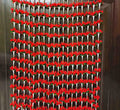 Afarza Artificial Flower Garland Toran for Door Entrance Home Decoration Hanging Red 4pieces 5ft