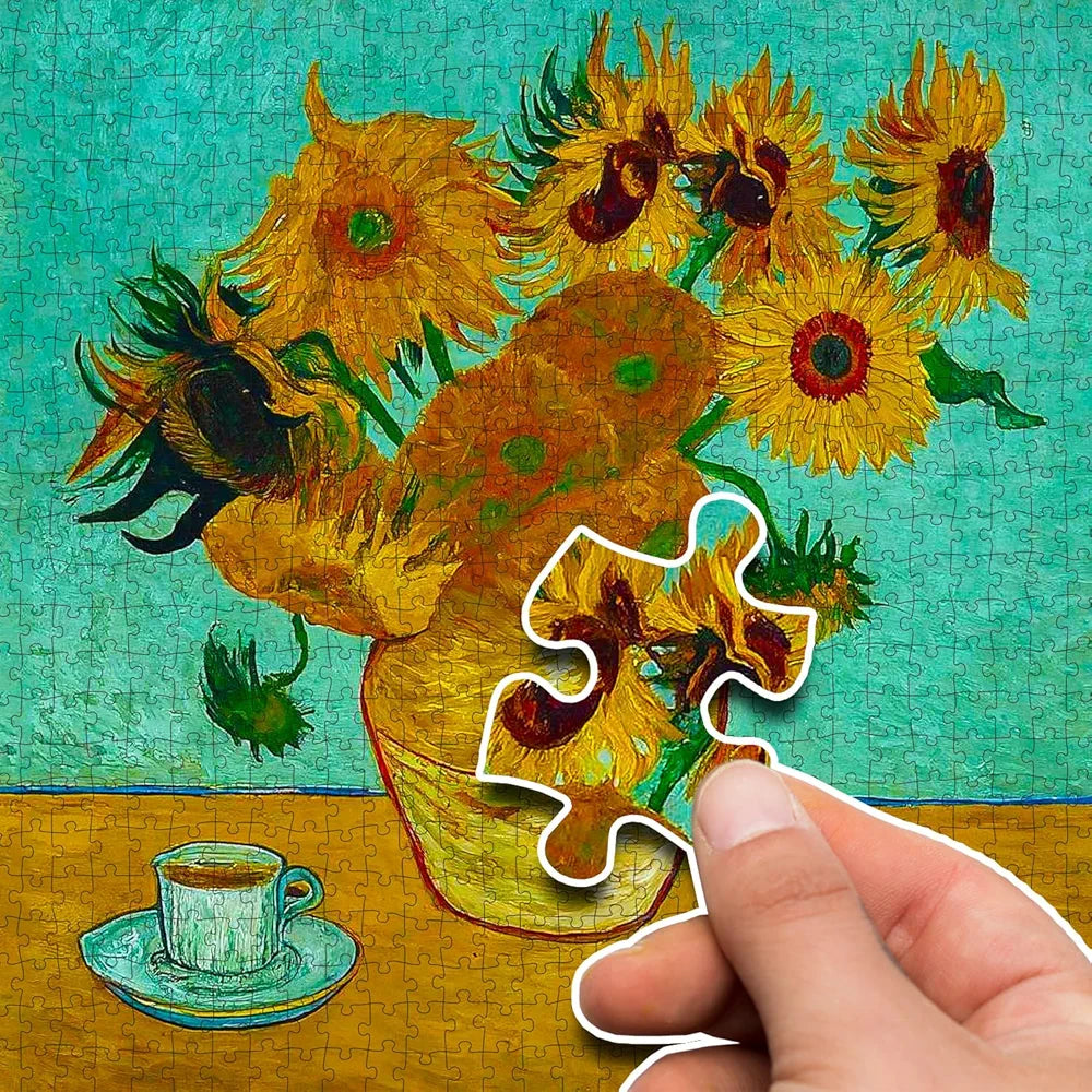 Hello Friend Beautiful Flowers Jigsaw Puzzle for Adults and Kids 1000 Piece Puzzle Floral Brain Game