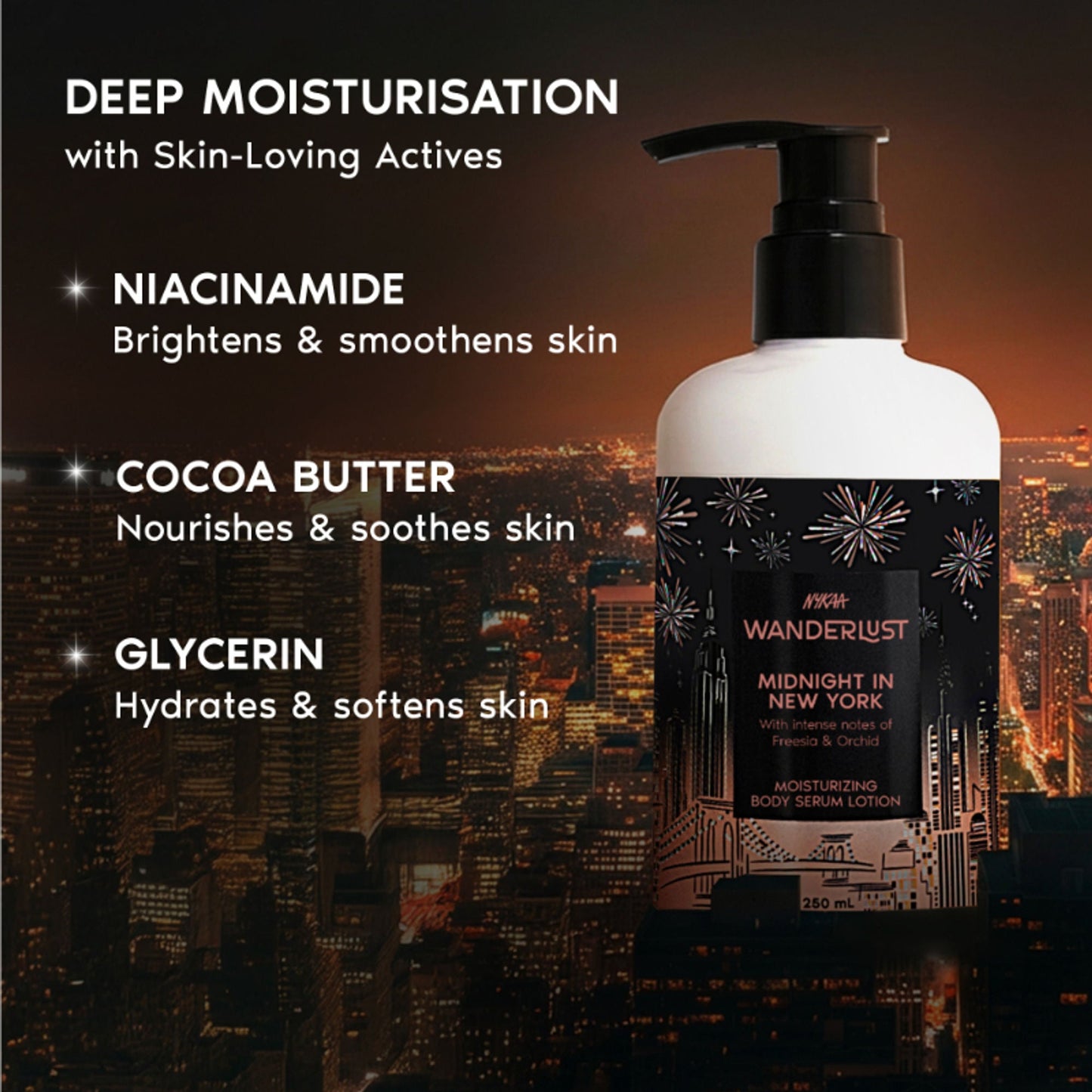 Wanderlust Moisturizing Body Lotion - Midnight In New York