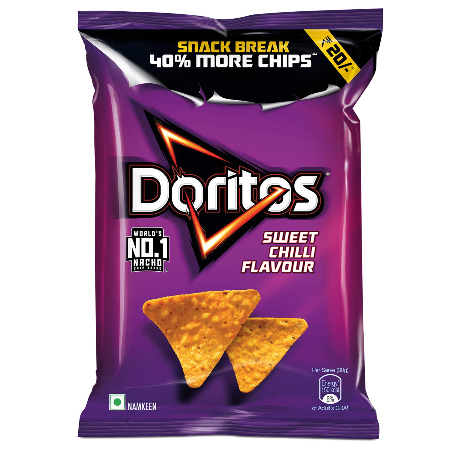 Doritos Nacho Chip Sweet Chili Flavour Sweet Chilli - 44g