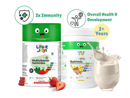 Little Joys Nutrimix Nutrition Powder 2 - 6 yrs + Multivitamin Gummies Combo