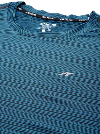 Alcis Striped Anti Static Slim Fit T-shirt