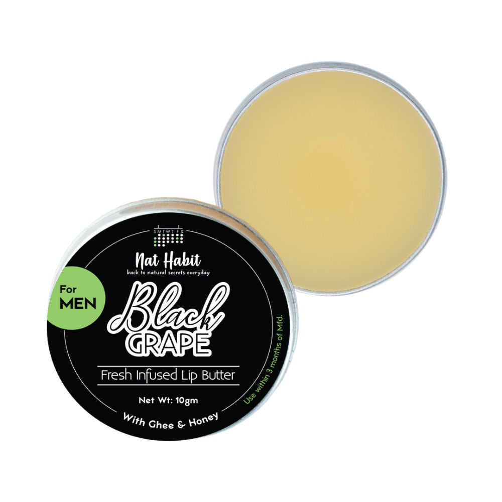 Nat Habit Men's Black Grape Lip Butter