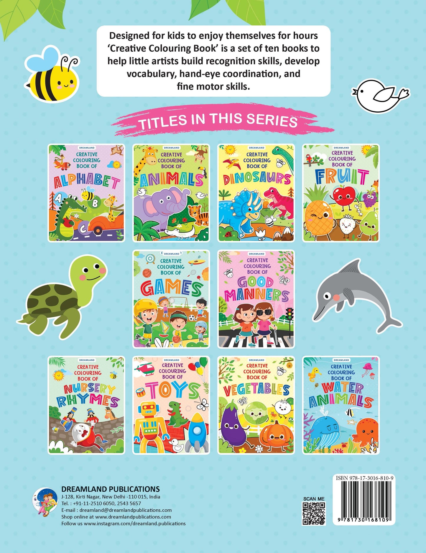 Dreamland Creative Colouring Book - Water Animals