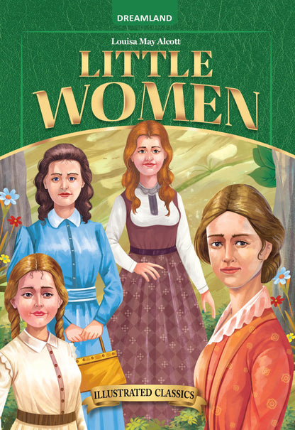 Dreamland Publications Little Woman- Illustrated Abridged Classics for Children with Practice Questions : Children Classic Fiction Book